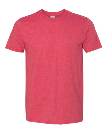 Pretreated Gildan 64000 Softstyle T-Shirt - Heather Red