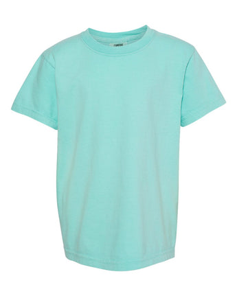 Pretreated Comfort Colors 9018 Youth Garment-Dyed Heavyweight T-Shirt - Chalky Mint