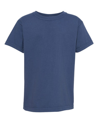 Pretreated Comfort Colors 9018 Youth Garment-Dyed Heavyweight T-Shirt - China Blue