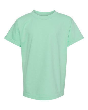 Pretreated Comfort Colors 9018 Youth Garment-Dyed Heavyweight T-Shirt - Island Green
