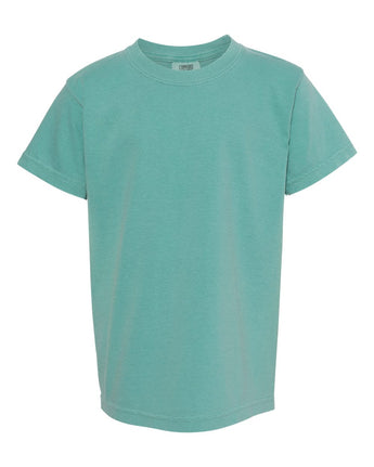 Pretreated Comfort Colors 9018 Youth Garment-Dyed Heavyweight T-Shirt - Seafoam