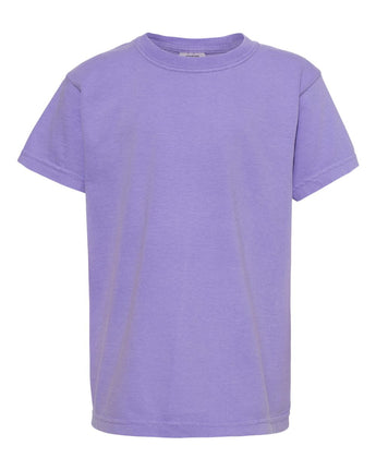Pretreated Comfort Colors 9018 Youth Garment-Dyed Heavyweight T-Shirt - Violet