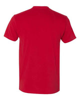 Pretreated Next Level 6410 Unisex Sueded Tee - Red - Back