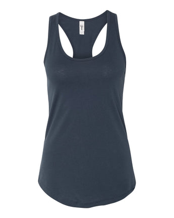 Pretreated Next Level 1533 Women's Ideal Racerback Tank - Indigo