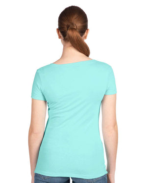 Pretreated Next Level 1540 Women's Ideal V-Neck T-Shirt - Cancun Back