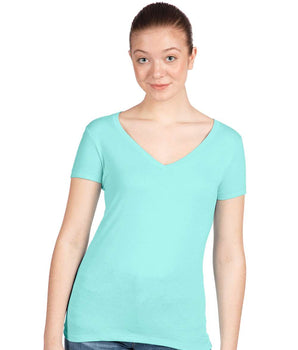 Pretreated Next Level 1540 Women's Ideal V-Neck T-Shirt - Cancun