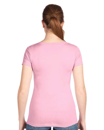 Pretreated Next Level 1540 Women's Ideal V-Neck T-Shirt - Lilac - Back