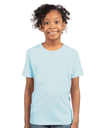 Pretreated Next Level 3310 Youth Cotton T-Shirt - Light Blue