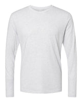 Pretreated Next Level 6071 Unisex Triblend Long Sleeve T-Shirt - Heather White