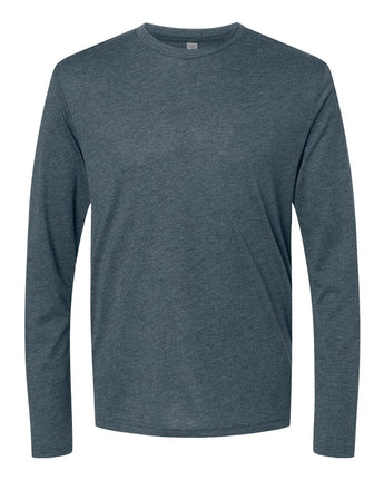 Pretreated Next Level 6071 Unisex Triblend Long Sleeve T-Shirt - Indigo
