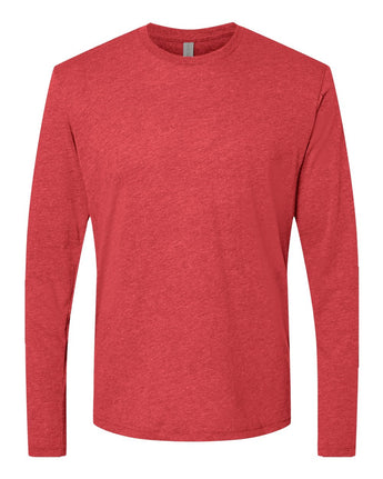 Pretreated Next Level 6071 Unisex Triblend Long Sleeve T-Shirt - Vintage Red