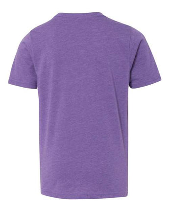 Pretreated Next Level 3312 Youth CVC Tee - Purple Rush - Back