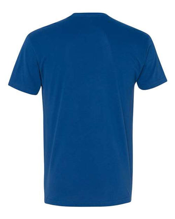 Pretreated Next Level 6410 Unisex Sueded Tee - Royal - Back