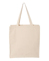 Pretreated Q-Tees Q125300 14L Shopping Bag - Natural