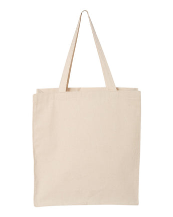 Pretreated Q-Tees Q125300 14L Shopping Bag - Natural