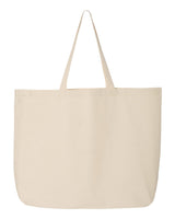 Pretreated Q-Tees Q600 25L Jumbo Tote - Natural