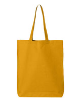 Pretreated Q-Tees QTBG 12L Economical Tote - Gold