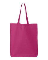Pretreated Q-Tees QTBG 12L Economical Tote - Hot Pink