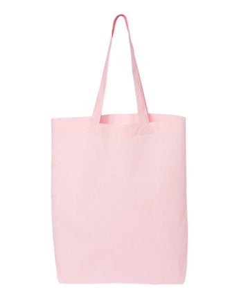 Pretreated Q-Tees QTBG 12L Economical Tote - Light Pink