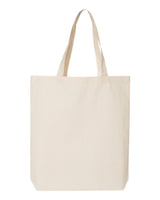 Pretreated Q-Tees QTBG 12L Economical Tote - Natural