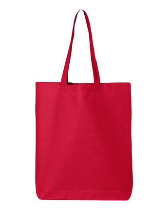 Pretreated Q-Tees QTBG 12L Economical Tote - Red