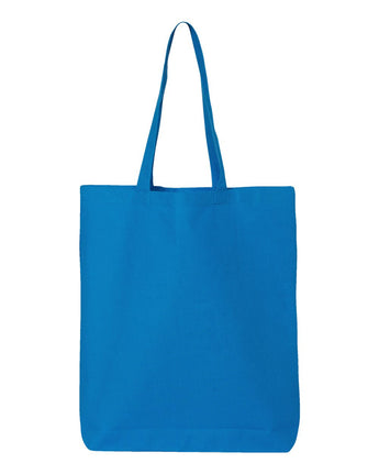 Pretreated Q-Tees QTBG 12L Economical Tote - Sapphire