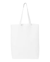 Pretreated Q-Tees QTBG 12L Economical Tote - White