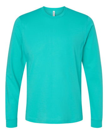 Pretreated BELLA+CANVAS 3501 Unisex Jersey Long Sleeve Tee - Teal
