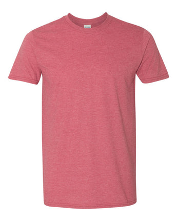 Pretreated Gildan 64000 Softstyle T-Shirt - Heather Cardinal Red