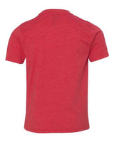 Pretreated Next Level 3312 Youth CVC Tee - Red - Back