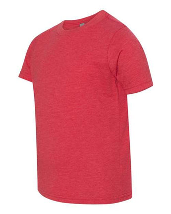 Pretreated Next Level 3312 Youth CVC Tee - Red - Side