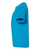 Pretreated Next Level 3312 Youth CVC Tee - Turquoise - Side