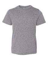 Pretreated LAT 6101 Youth Fine Jersey Tee - Granite Heather