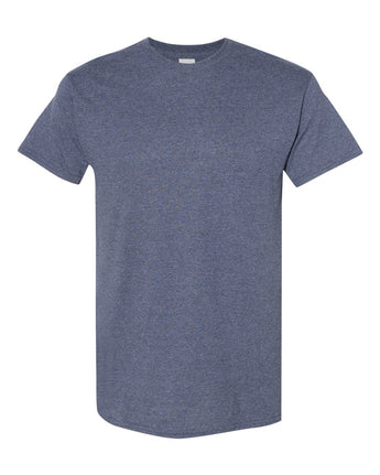 Pretreated Gildan 5000 Heavy Cotton T-Shirt - Heather Navy