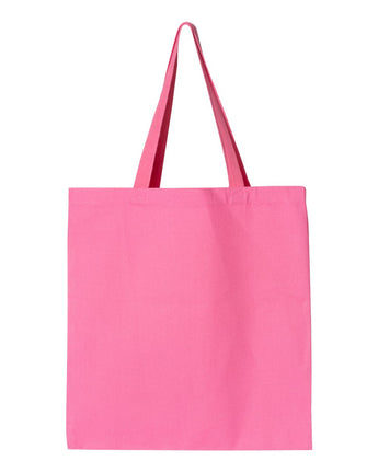 Pretreated Q-Tees Q800 Promotional Tote - Hot Pink