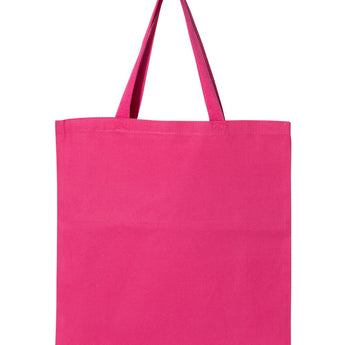 Pretreated Q-Tees Q800 Promotional Tote - Hot Pink