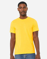 Pretreated BELLA+CANVAS 3001CVC CVC Jersey Tee - Heather Yellow
