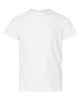 Pretreated LAT 6101 Youth Fine Jersey Tee - Blended White