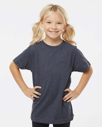 Pretreated LAT 6101 Youth Fine Jersey Tee - Vintage Navy Model