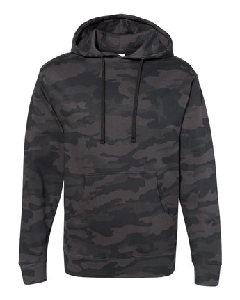 Pretreated Independent Trading Co. SS4500 Unisex Midweight Hooded Sweatshirt - Black Camo