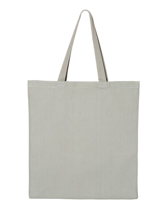 Pretreated Q-Tees Q800 Promotional Tote - Grey