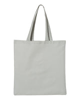 Pretreated Q-Tees QTB Economical Tote - Grey