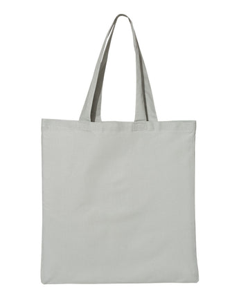 Pretreated Q-Tees QTB Economical Tote - Grey