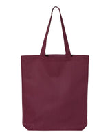 Pretreated Q-Tees QTBG 12L Economical Tote - Maroon