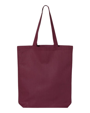 Pretreated Q-Tees QTBG 12L Economical Tote - Maroon