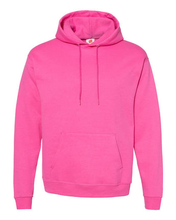 Pretreated Hanes P170 Unisex Ecosmart Hooded Sweatshirt - Wow Pink