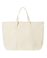 Pretreated Liberty Bags 8863 Tote with Top Zippered Closure - Natural