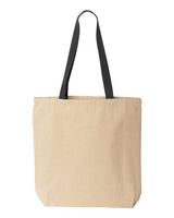 Pretreated Liberty Bags 8868 Natural Tote with Contrast-Color Handles - Lifestyle