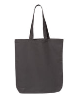 Pretreated Q-Tees QTBG 12L Economical Tote - Charcoal
