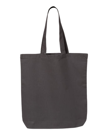 Pretreated Q-Tees QTBG 12L Economical Tote - Charcoal